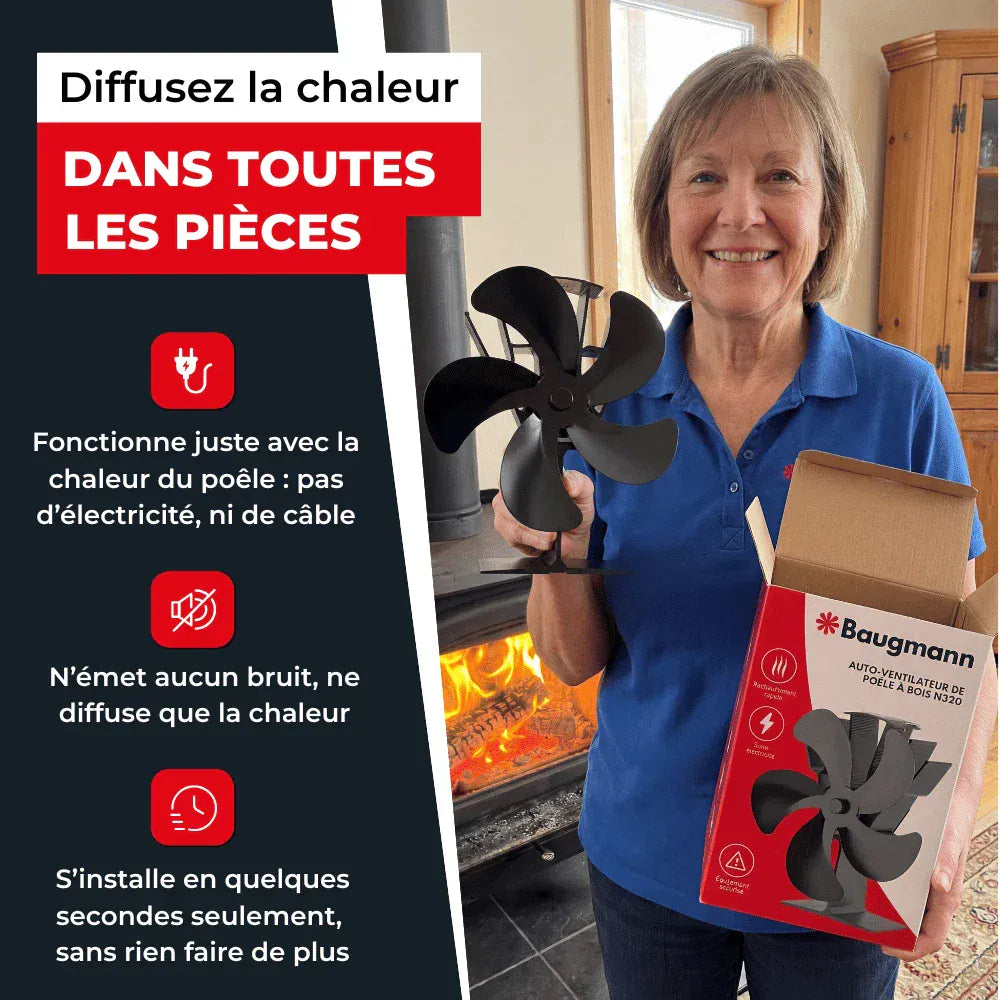 Ventilateur de poêle à bois N320