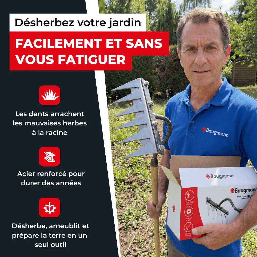Râteau de désherbage révolutionnaire
