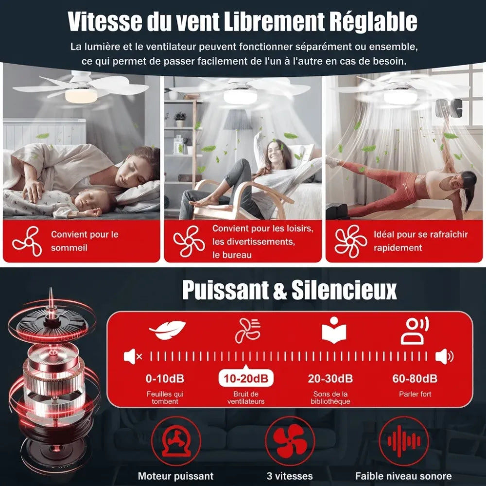 Ventilateur de plafond