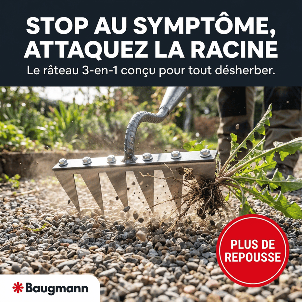 Râteau de désherbage révolutionnaire