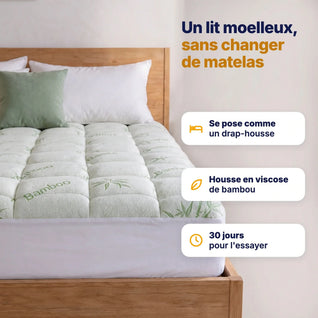 Surmatelas en viscose de bambou