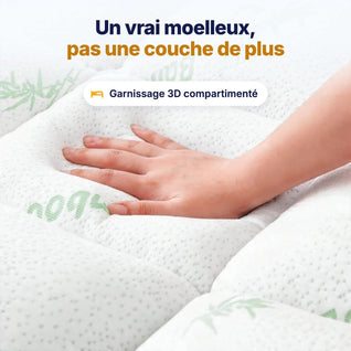 Surmatelas en viscose de bambou
