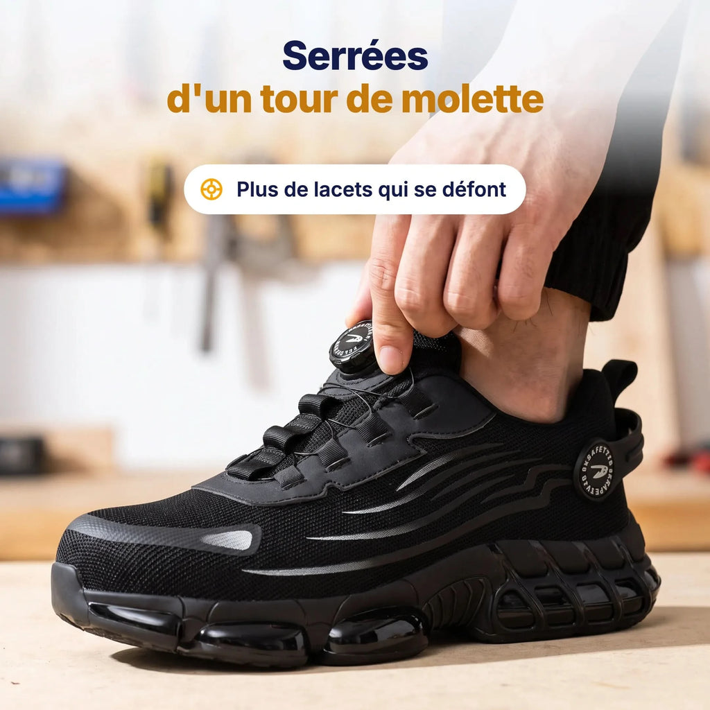 Chaussures de sécurité — molette