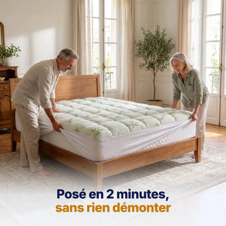Surmatelas en viscose de bambou