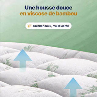 Surmatelas en viscose de bambou
