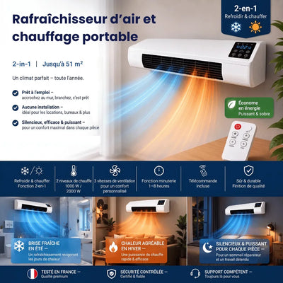 Rafraichisseur d'air réversible