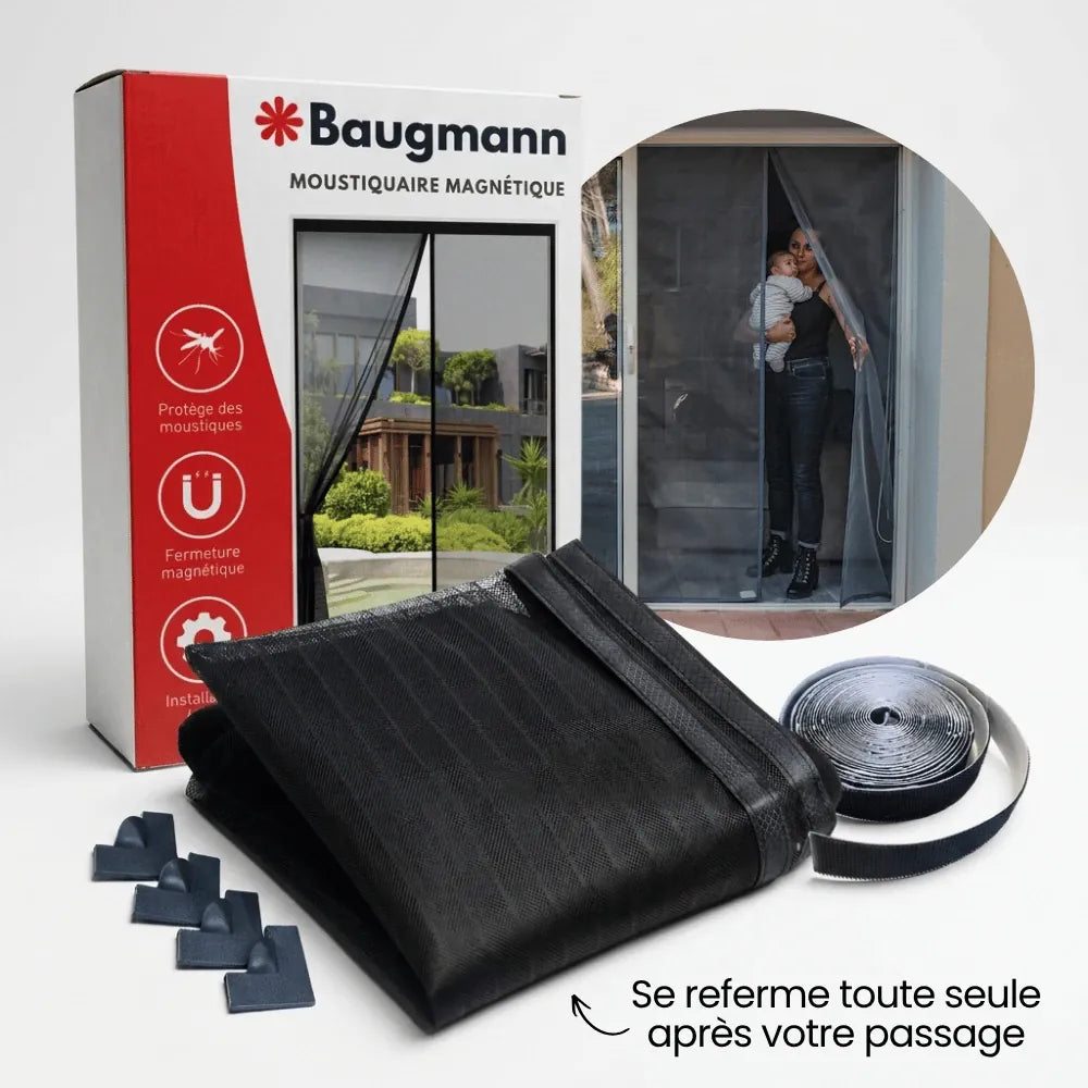 Moustiquaire magnétique - fermeture automatique