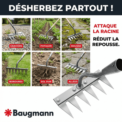 Râteau de désherbage révolutionnaire