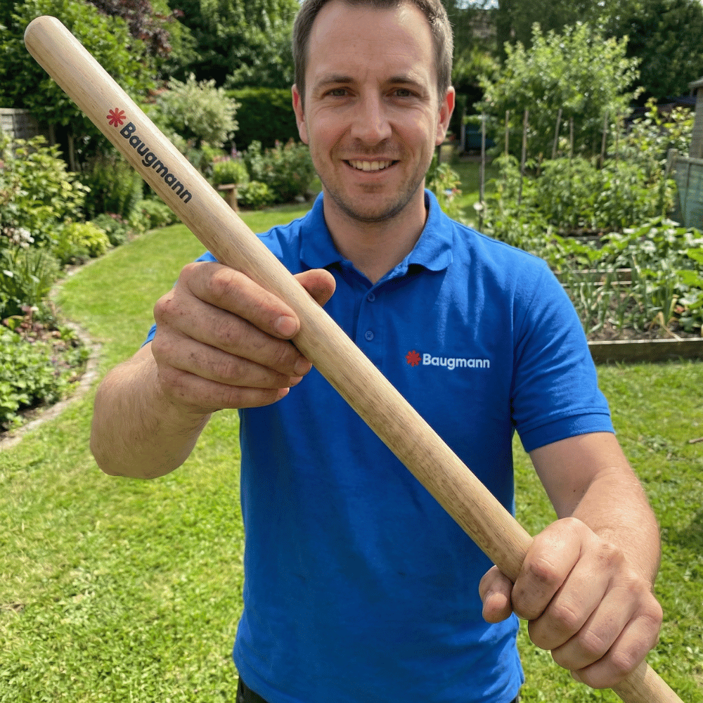 Manche en bois pour outils de jardinage