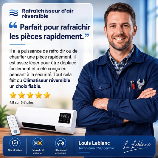 Rafraichisseur d'air réversible