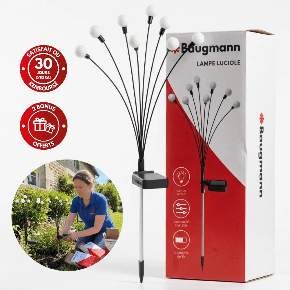 Lampe luciole à énergie solaire