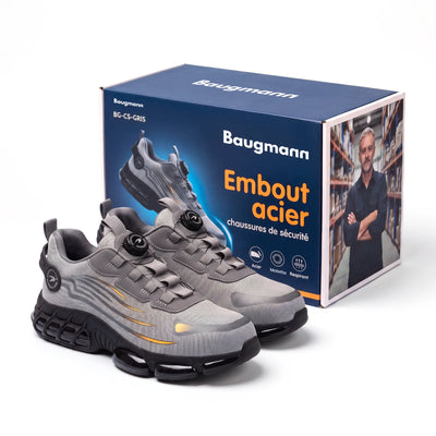 Chaussures de sécurité — packaging gris
