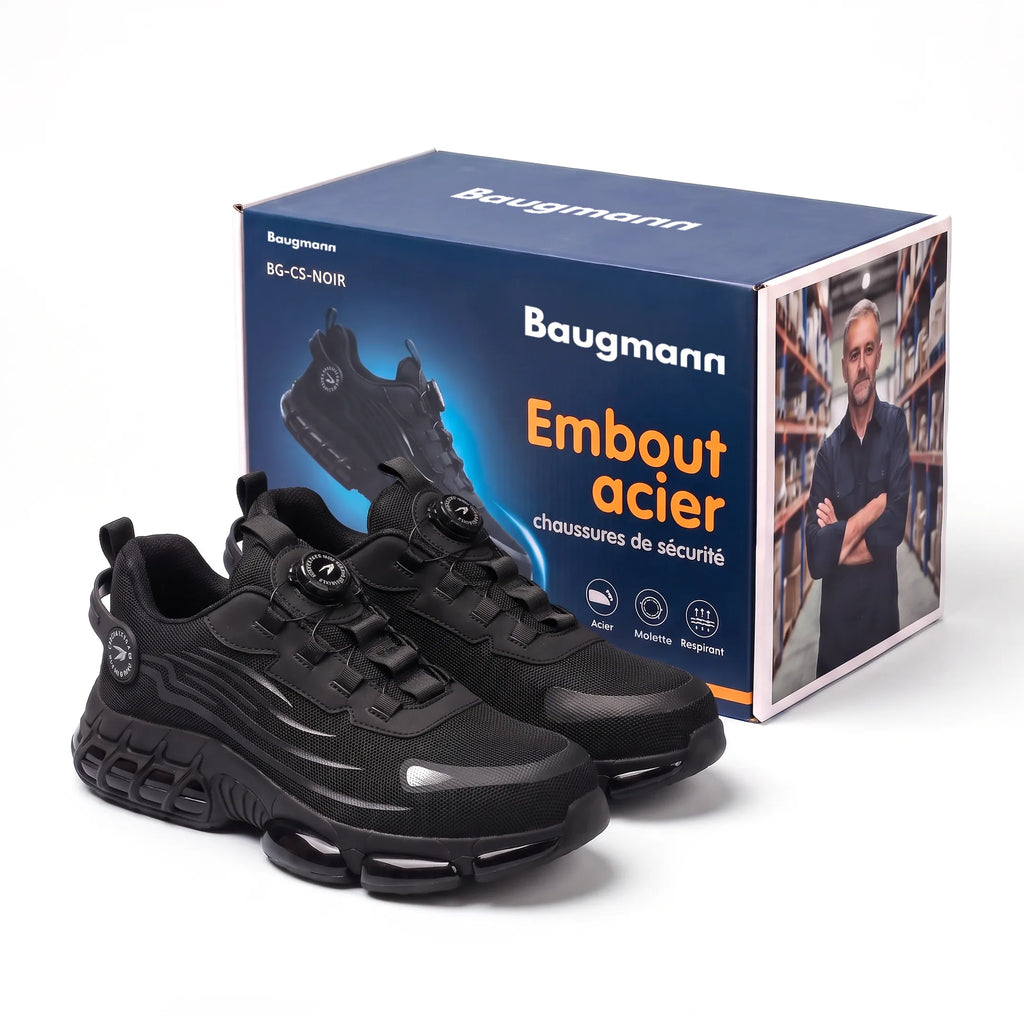 Chaussures de sécurité — packaging noir