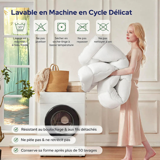 Lavable en machine, cycle delicat